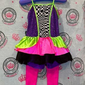 Neon sequin tutu dress🕺